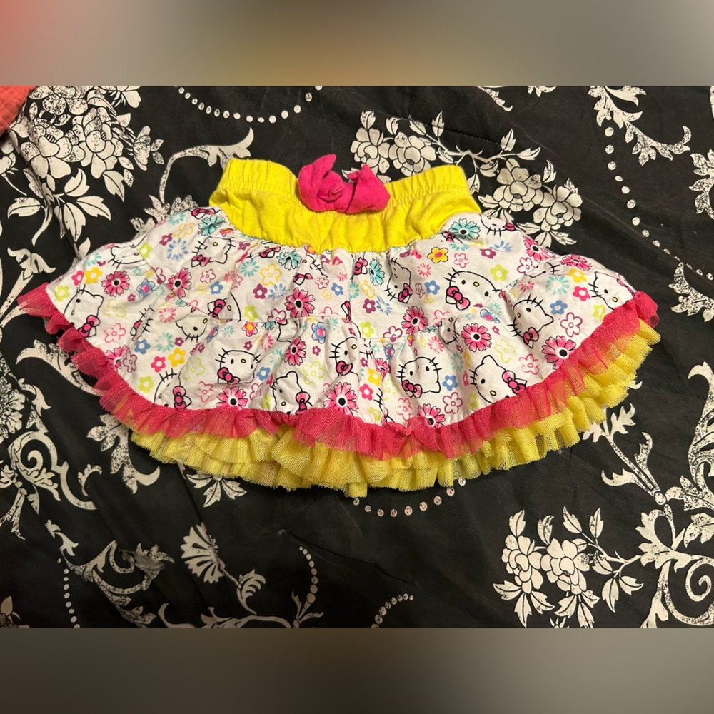 Hello Kitty layered tutu skirt, size 12 months